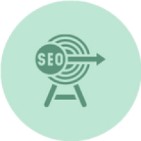 SEO circle icon green